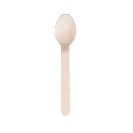 Wooden Dessert Spoons per 100
