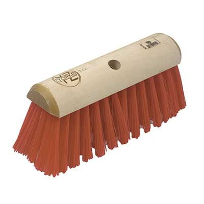 12" Red Poly Yard Broom