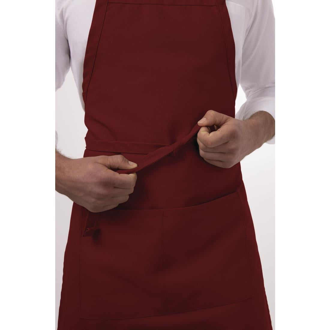 Colour by Chef Works Bib Apron Merlot