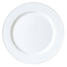 10 5/8" 27cm Simp White Plate