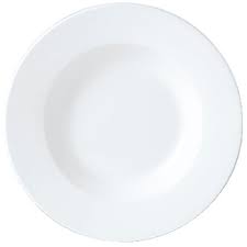 10.5/8" Simp White Pasta Dishes