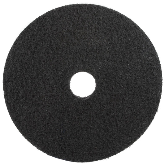 17" Black Heavy Strip Floor Pads Per 5