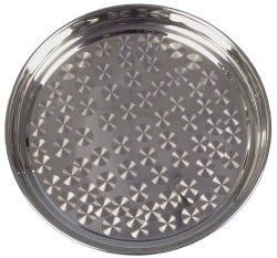 10" S/Steel Round Trays  25cm