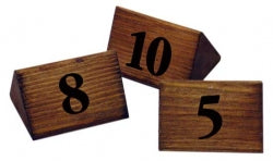 1-10 Acacia Wood Table Numbers Per 10
