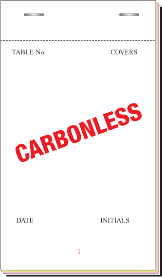 Pad 200 NCR Waitress Pads Triplicate Carbonless