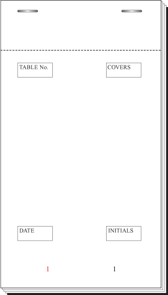 Pad 30 Waitress Pads Per 100