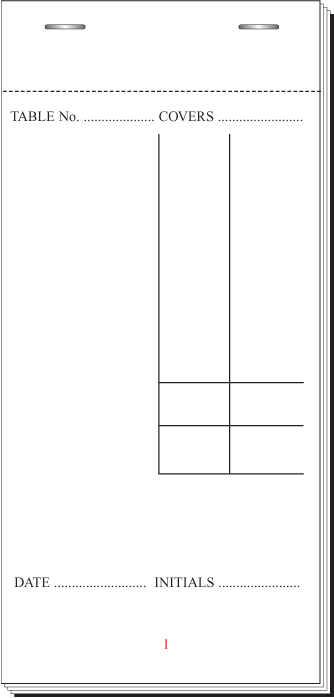 Pad 40 Restaurant Pads Per 100