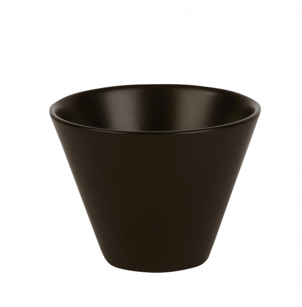 Porcelite Black 10cm Conic Bowl