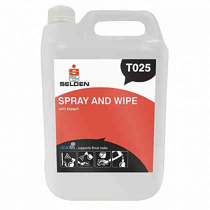 Spray & Wipe With Bleach 5Ltr
