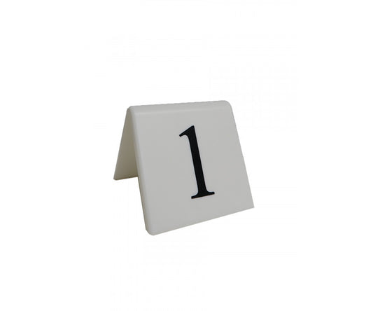 Individual Plastic Table Number 50x50mm