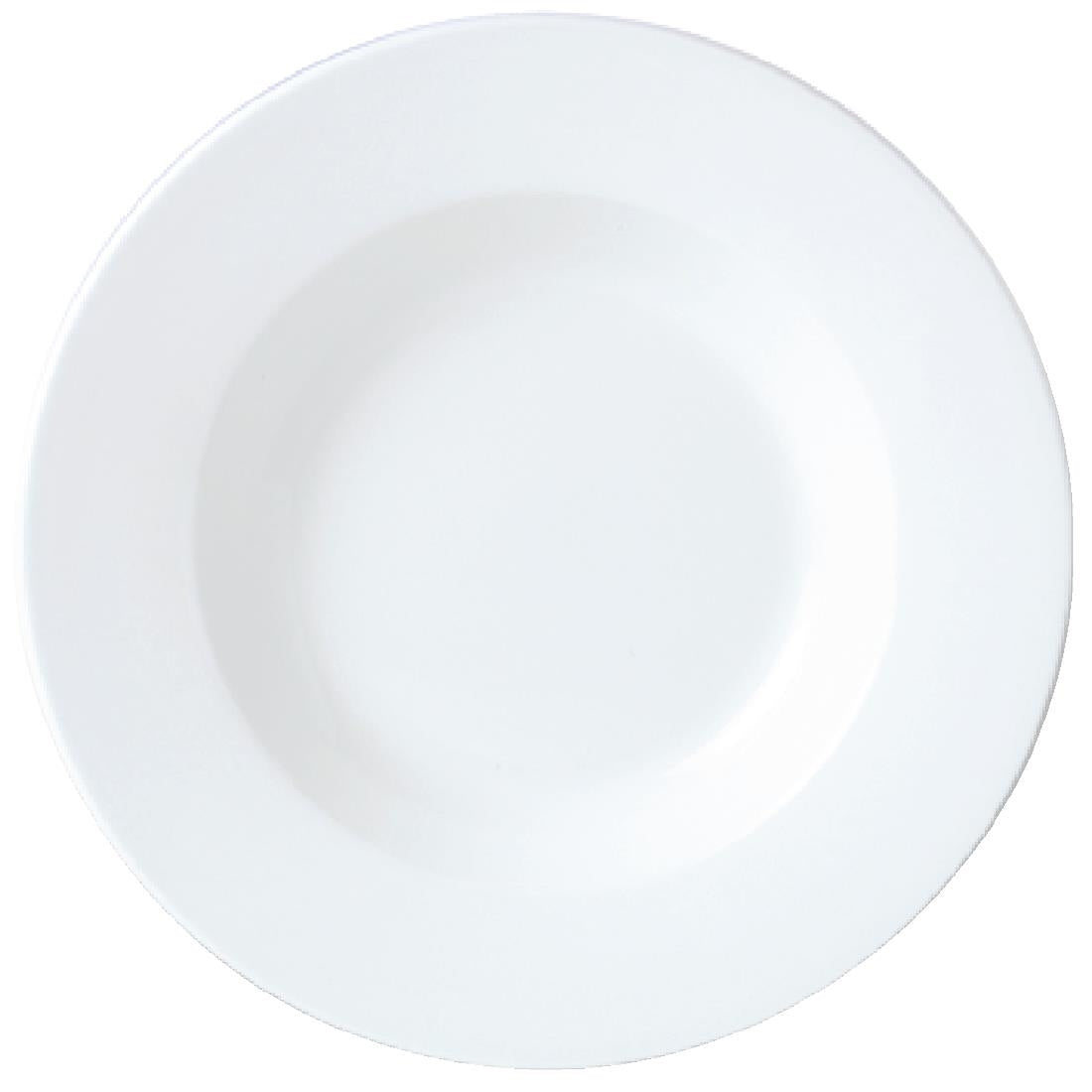 11.75" 30cm Simp White Pasta Dish Per 6