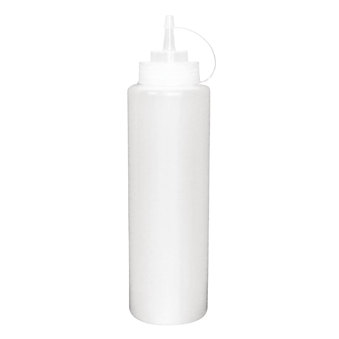 12oz Clear Plastic Sauce Bottles