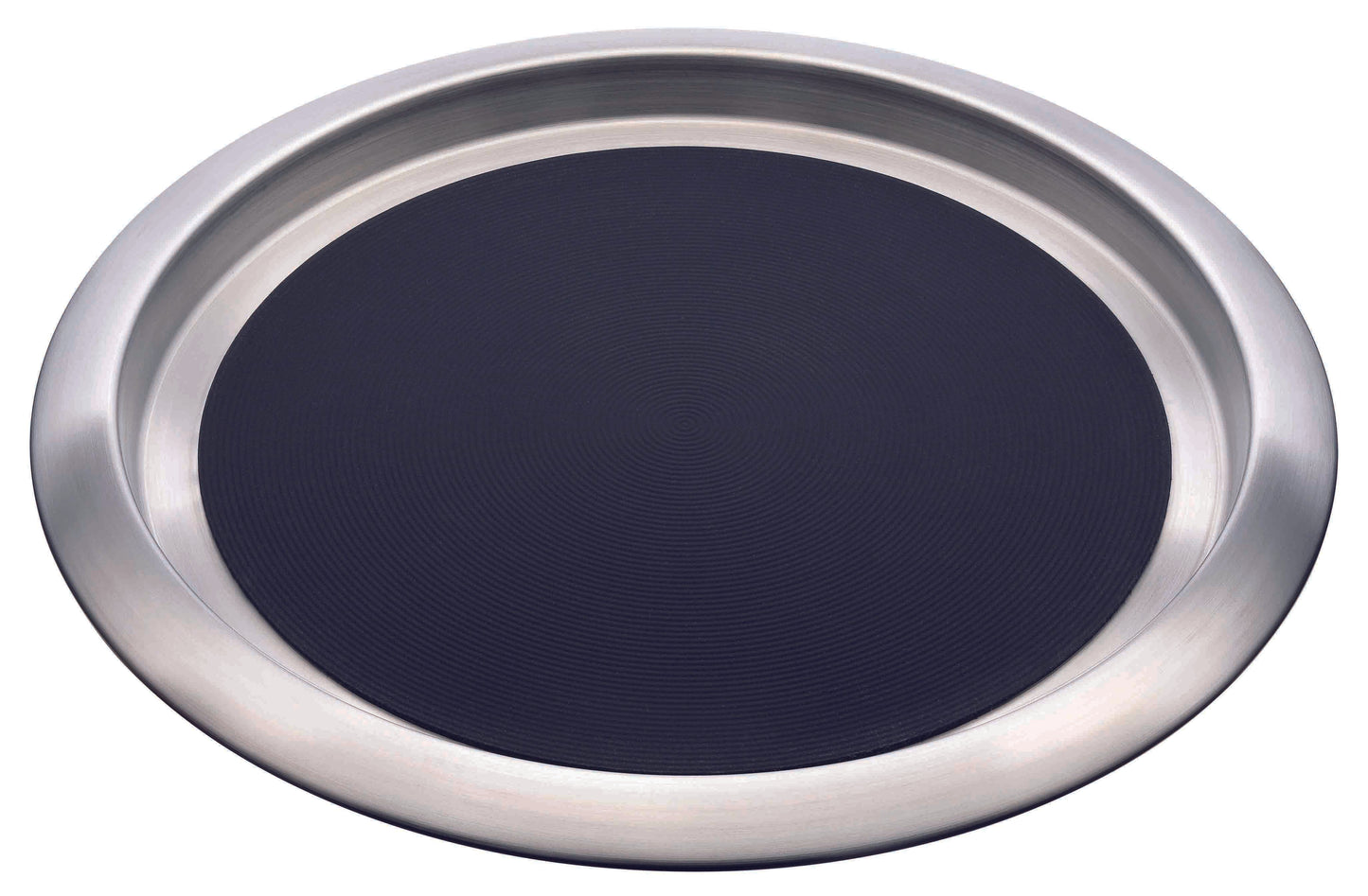 14" Stainless Steel Tray Round Non-Slip 35cm