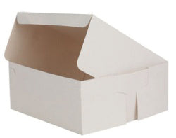 10x10x4" White Cake Box & Lid