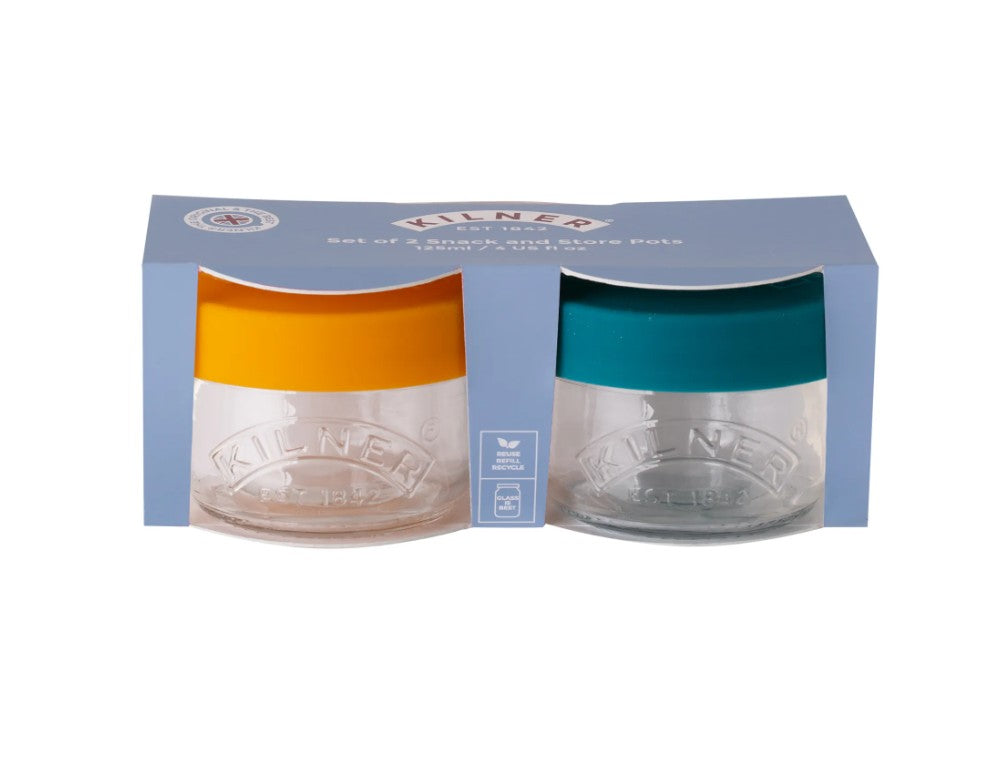 Kilner Snack & Store 125ml Pots, Set of 2