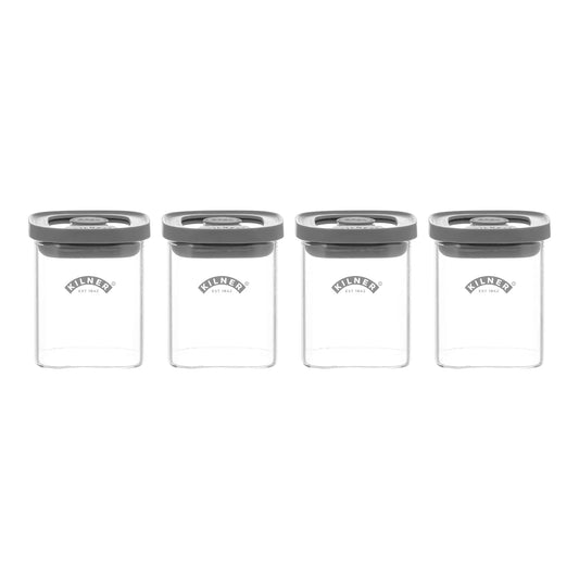 Kilner Fresh Storage 4pce Spice Jar Set 0.16Litre