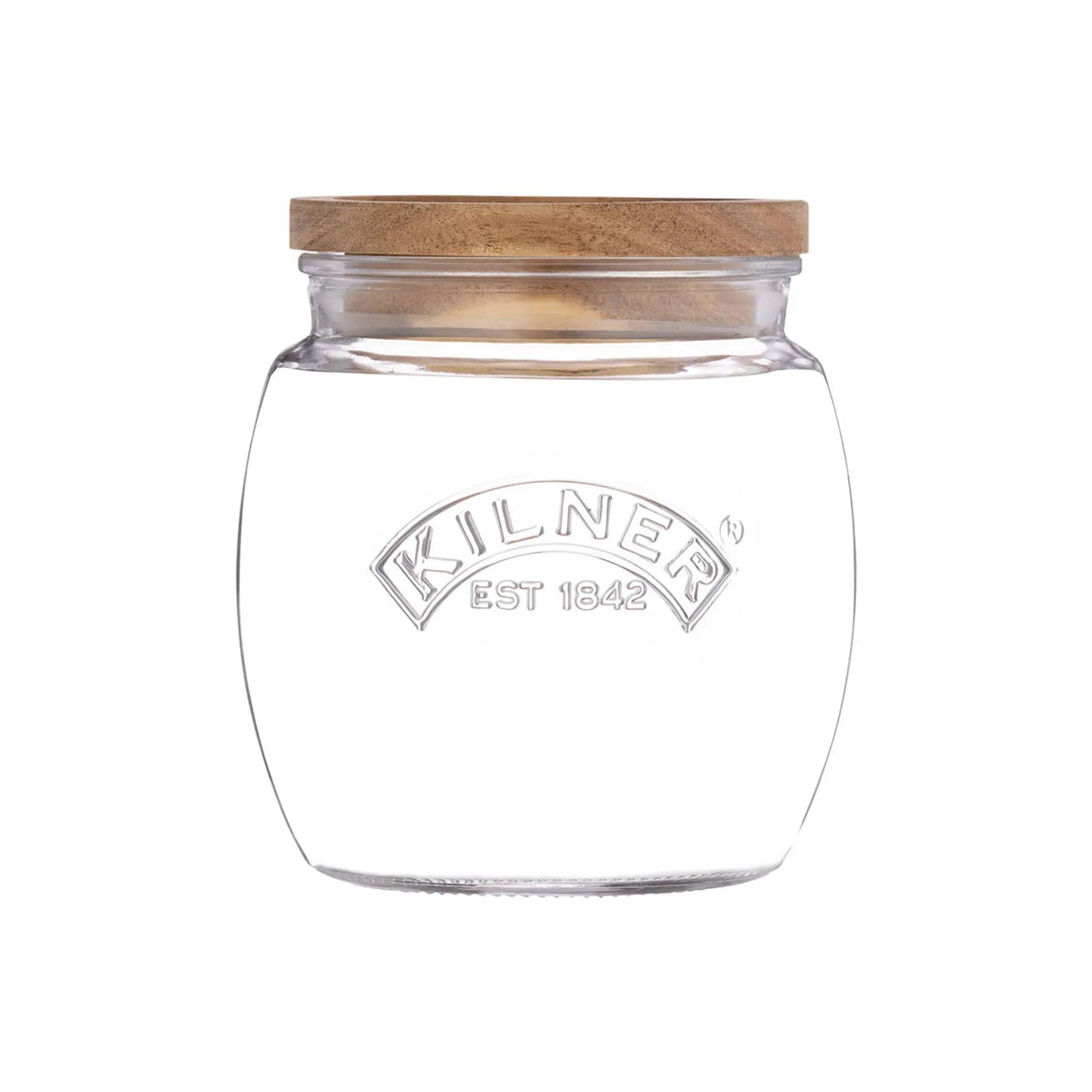 Kilner Universal Storage Jar with Wooden Lid 0.85 Litre