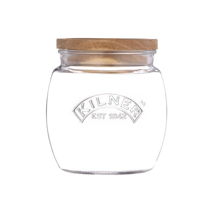 Kilner Universal Storage Jar with Wooden Lid 0.85 Litre