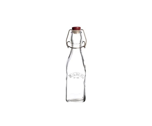 Kilner Clip Top Square Bottle 0.25L