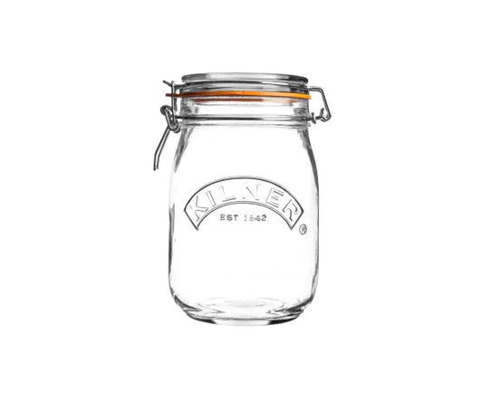 Kilner Round Clip Top Jars 1L - Set of 4
