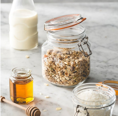 Kilner Clip Top Square Jars 1 Litre