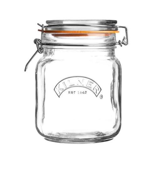 Kilner Clip Top Square Jars 1 Litre