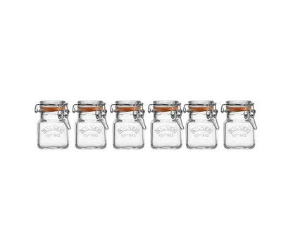 Kilner Glass Clip Top Spice Jar Set