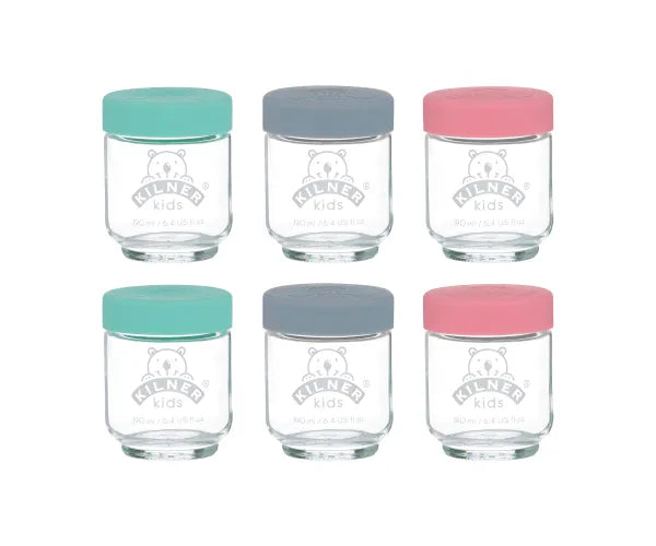 Kilner Set Of 6 Kids Jars 190ml