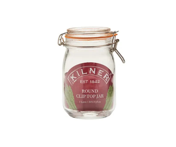 Round Kilner Cliptop Jars 1 litre Per 4