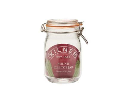Round Kilner Cliptop Jars 1 litre Per 4