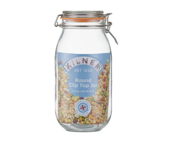 Kilner Round Clip Top Jar 2L