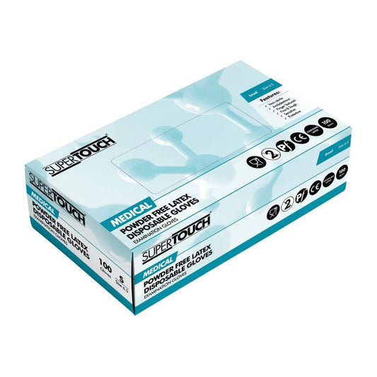 Latex Powder Free Gloves Medium - Per 100