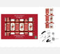 12.5" Premium Red Poinsettia Christmas Cracker - Pack of 8