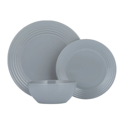 Typhoon Living Grey 12pc Dinnerware Set