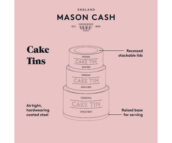 Mason Cash Innovative Kitchen Set Of 3 Cake Tins