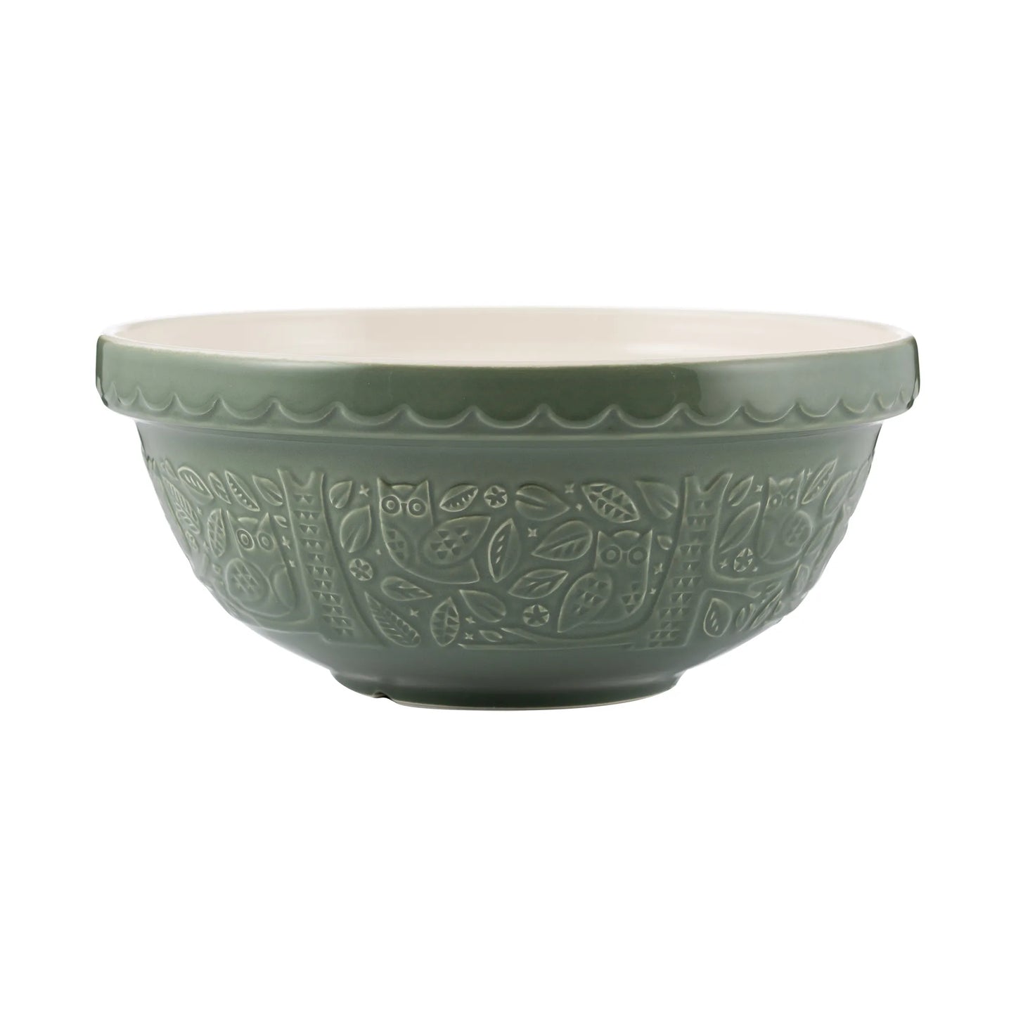 Mason Cash In The Forest S18 Green Owl Mixing Bowl 26cm