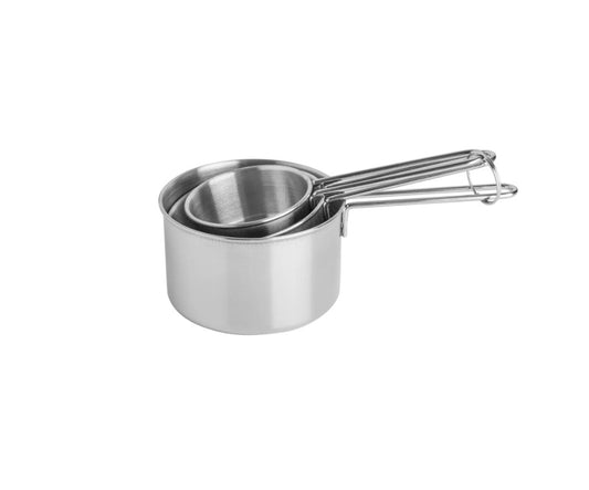 Mason Cash Stainless Steel Measuring Cups, Set Of 3