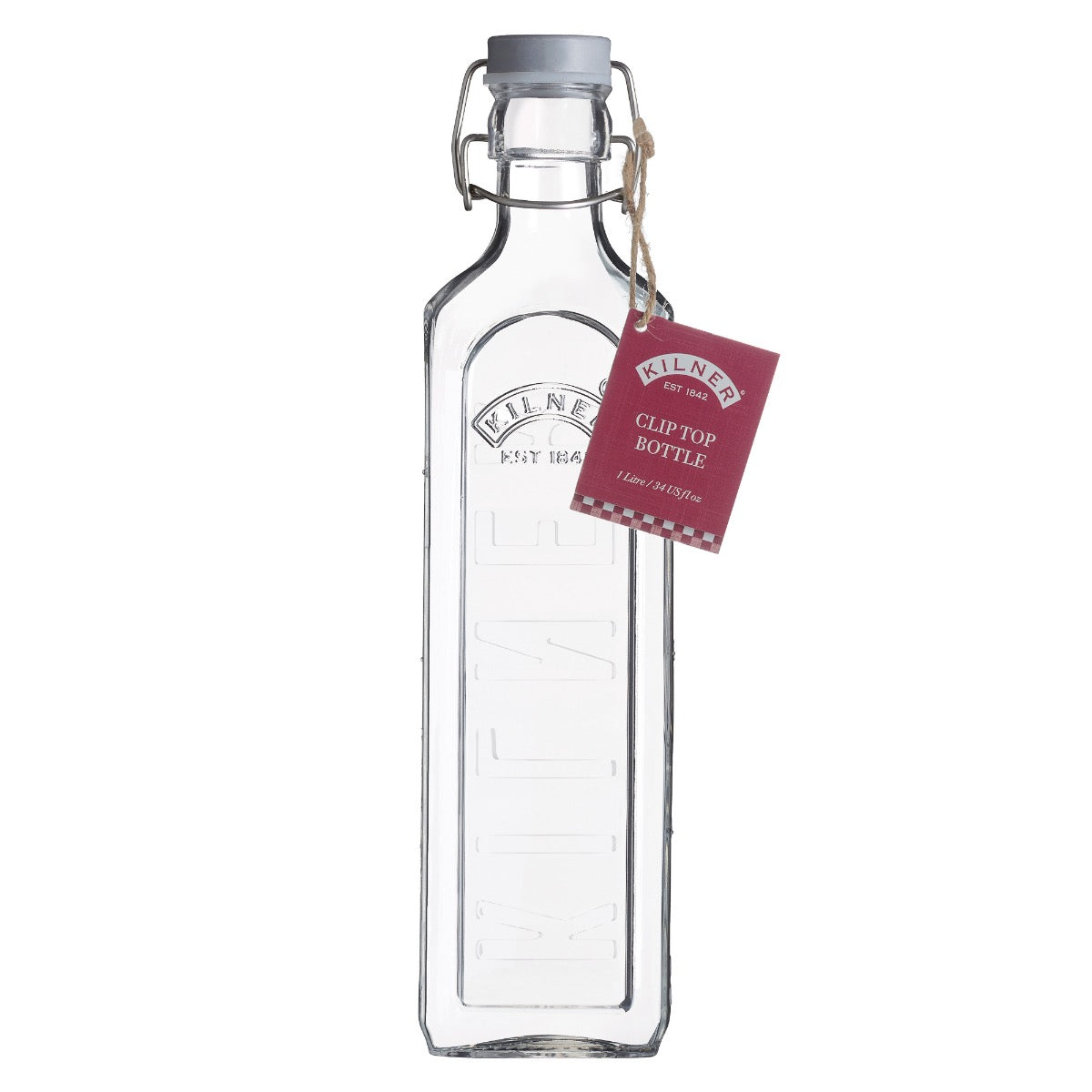 Kilner Clip Top Round Bottle 1L