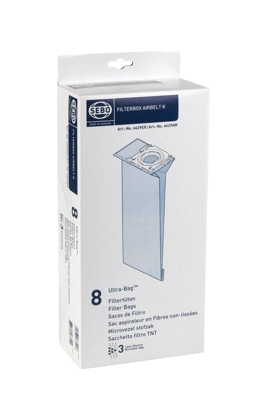 Sebo K Filterbox Dustbags - Pack of 8