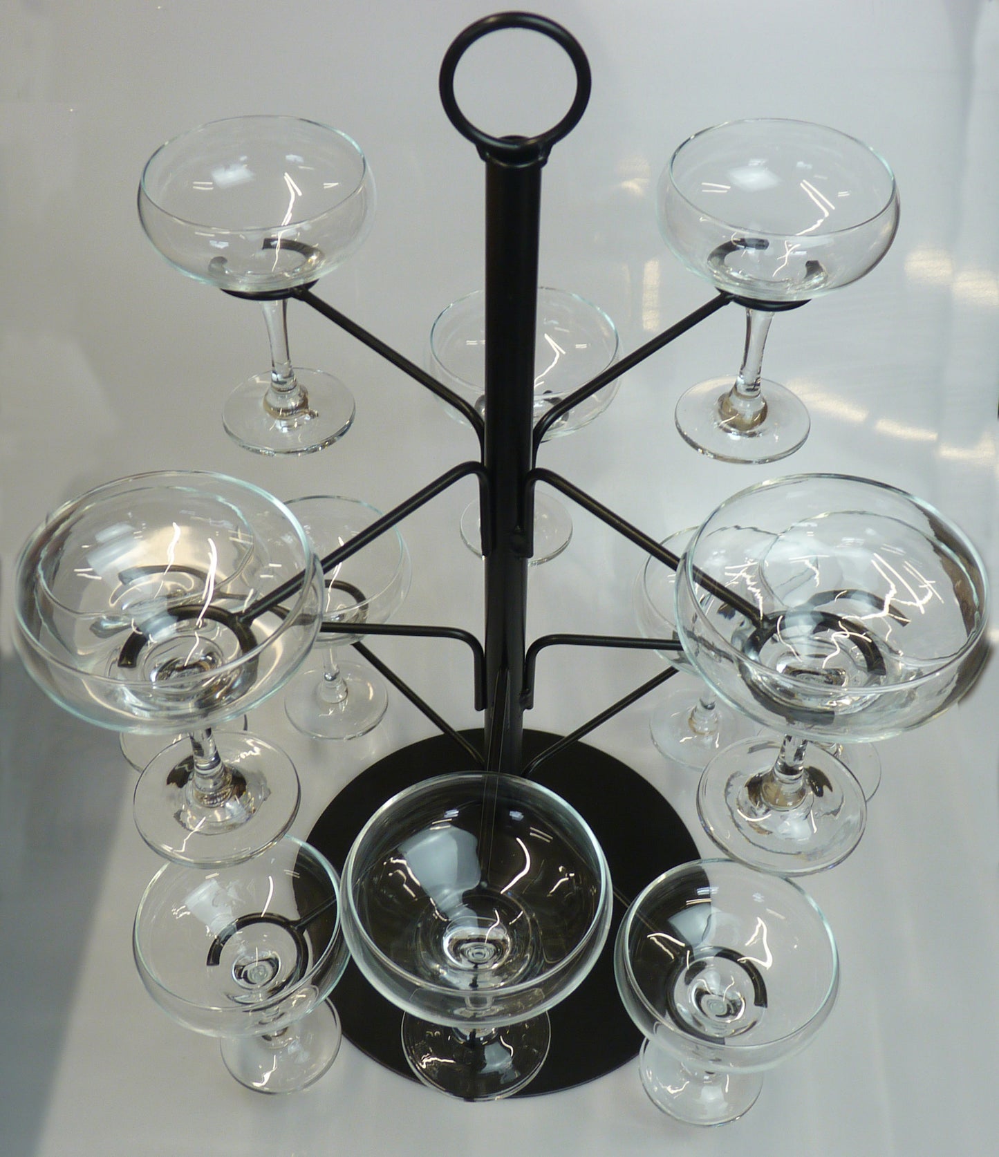 Cocktail Glass Tree Display Perfect for Serving Cocktails or Champagne 12 Glass