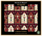 13.5" Deluxe Burgundy Nutcracker Christmas Crackers - Pack of 6