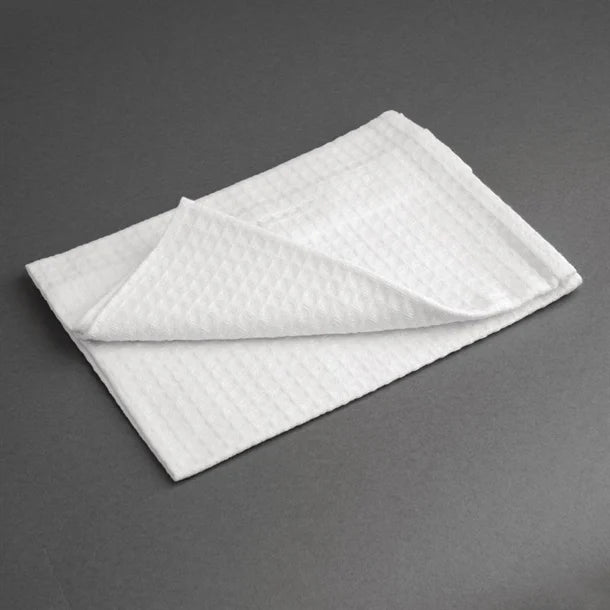 White Honeycombe Cloths Per 10
