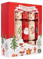 12" Gingerbread Christmas Crackers - Pack of 10