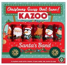 12" Santas Band Kazoo Christmas Crackers - Pack of 6