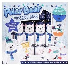 12" Polar Bear Dash Christmas Crackers - Pack of 6