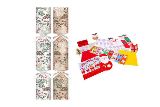 10'' Eco Winter Foliage Christmas Catering Crackers Per 50