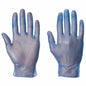 Disposable Vinyl Powder Free Blue Gloves Large