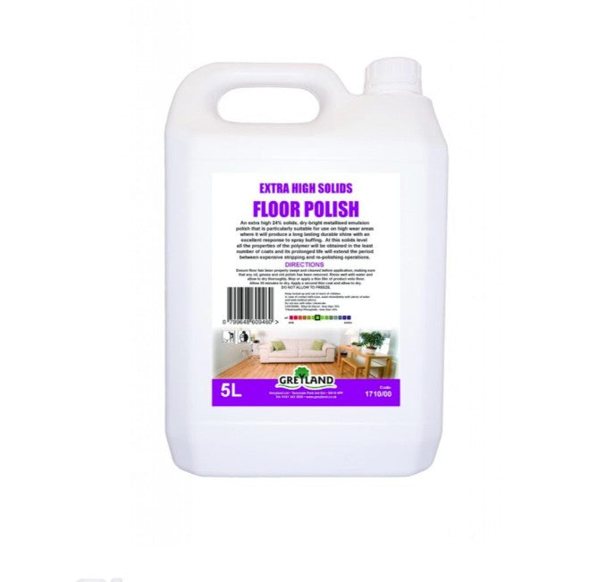 Thomco' EXTRA HIGH SOLIDS FLOOR POLISH Per 5 litre