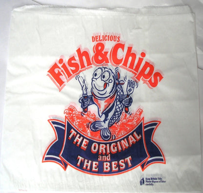 Paper Fish & Chip Bags 14x11" Per 500