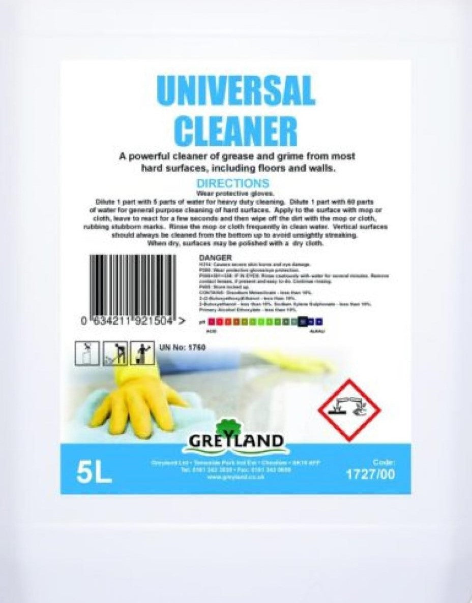 UNIVERSAL CLEANER Per 5 litre